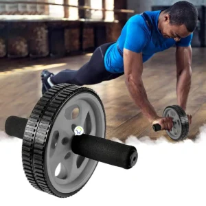 Rueda Abdominal Rodillo Doble Antideslizante - Fortalece tu Core Brazos y Espalda