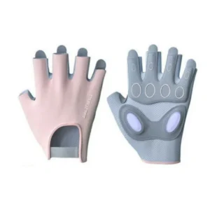 Guantes Gimnasio Medio Dedo Mujer Silicona Antideslizante - Previene Callos y Mejora Agarre Pesas