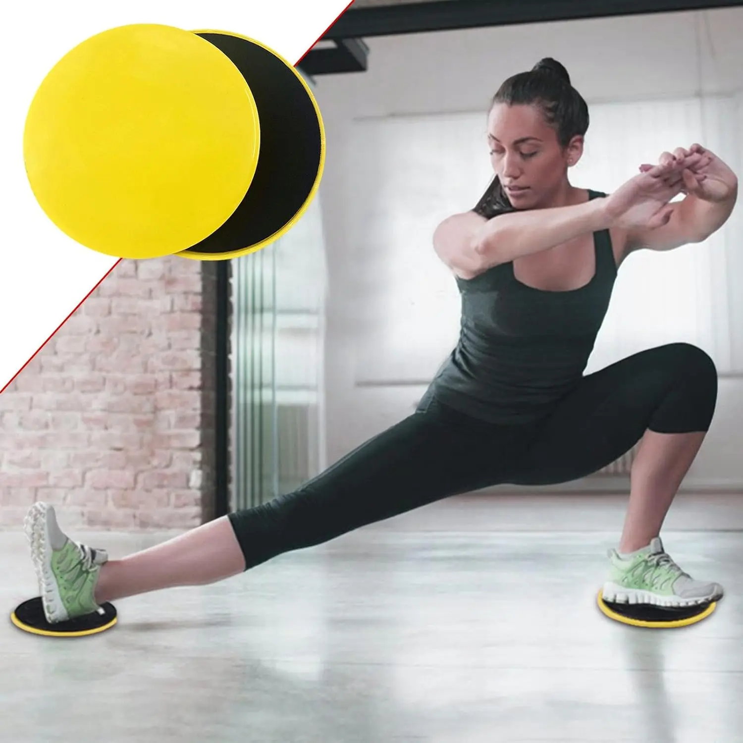 Set x4 Discos Deslizadores Doble Cara Yoga Fitness - Fortalece tu núcleo y piernas sin impacto articular