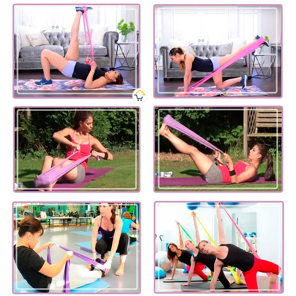 Banda Elástica de Resistencia Látex 2m para Yoga y Fisioterapia - Aumenta Fuerza y Flexibilidad Muscular - Imagen 7