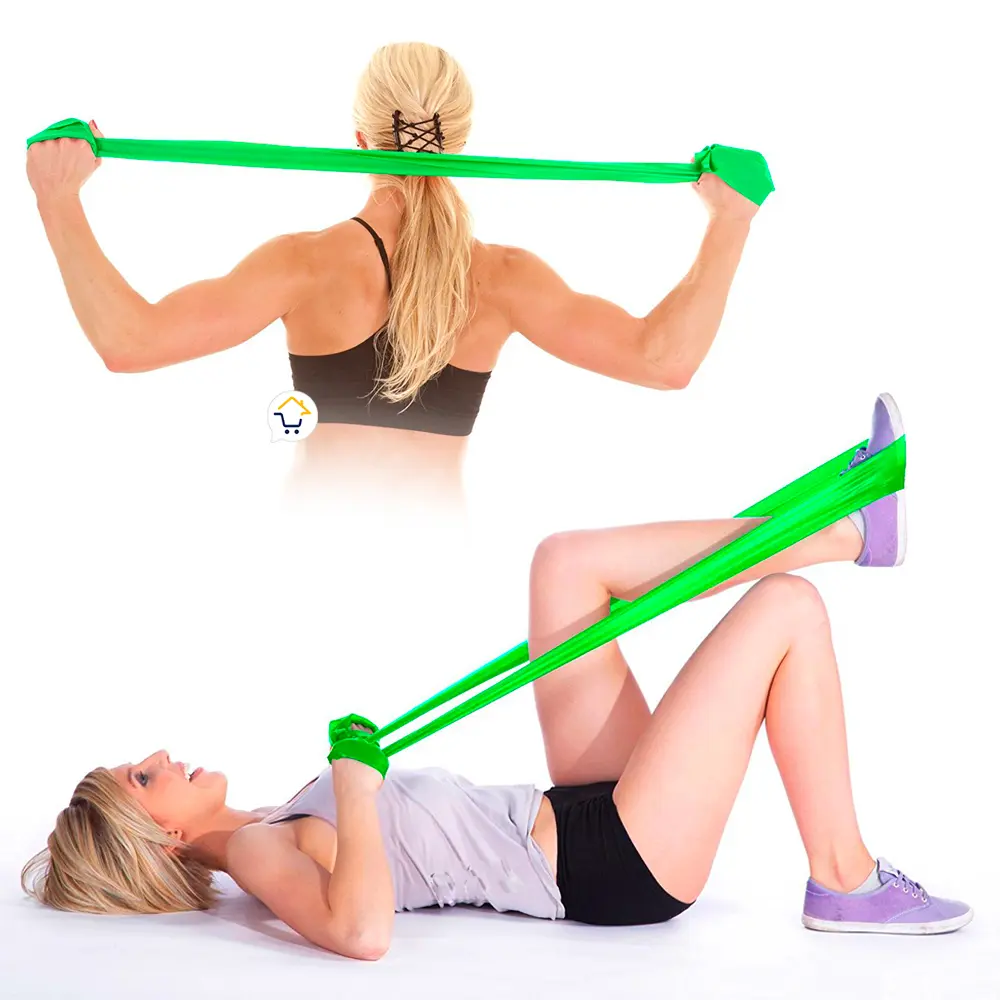 Banda Elástica de Resistencia Látex 2m para Yoga y Fisioterapia - Aumenta Fuerza y Flexibilidad Muscular - Imagen 6