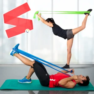 Banda Elástica de Resistencia Látex 2m para Yoga y Fisioterapia - Aumenta Fuerza y Flexibilidad Muscular