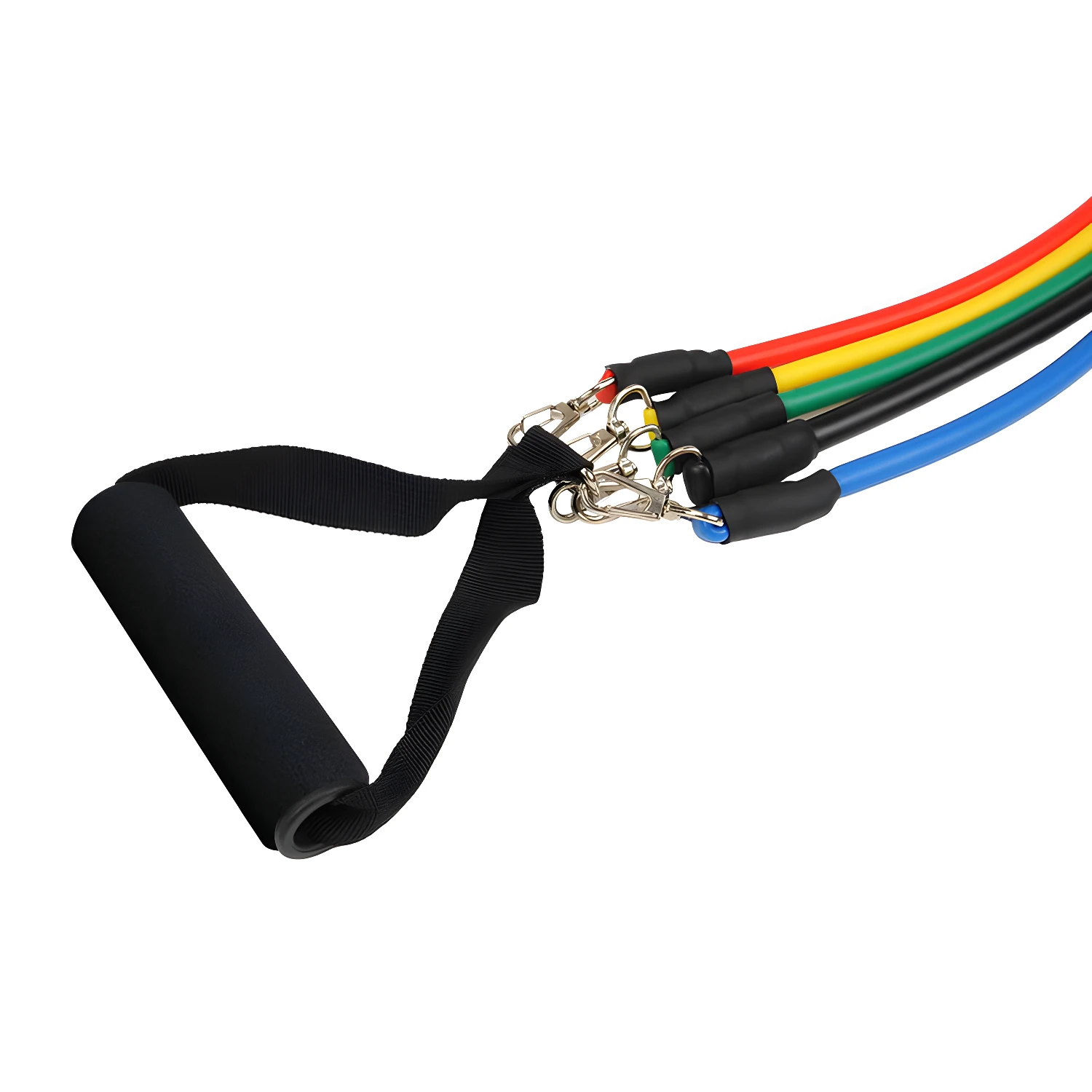 Bandas Resistencia Tubulares 5 Niveles Látex hasta 100 lbs - Entrena fuerza completa sin ir al gimnasio - Imagen 5
