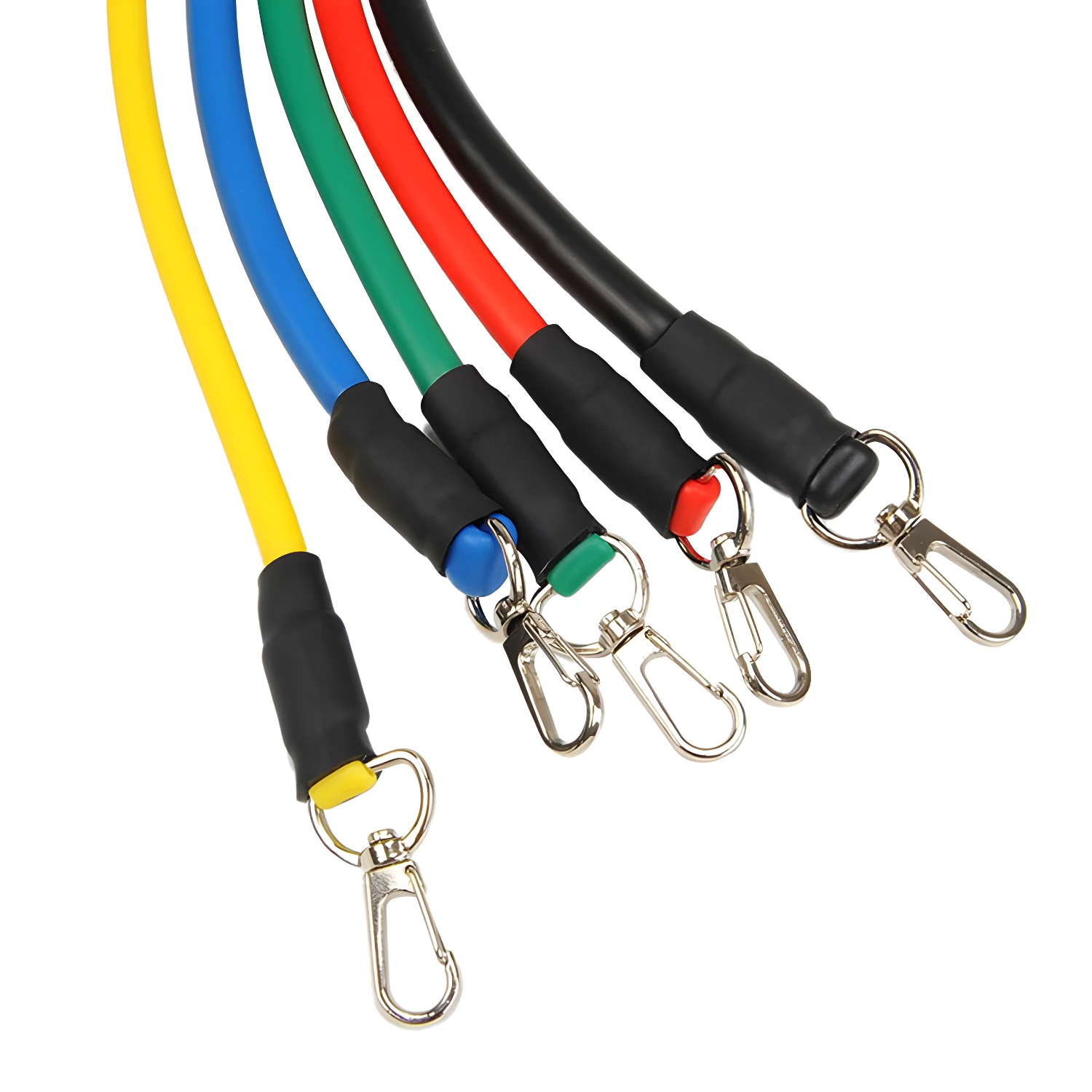 Bandas Resistencia Tubulares 5 Niveles Látex hasta 100 lbs - Entrena fuerza completa sin ir al gimnasio - Imagen 6