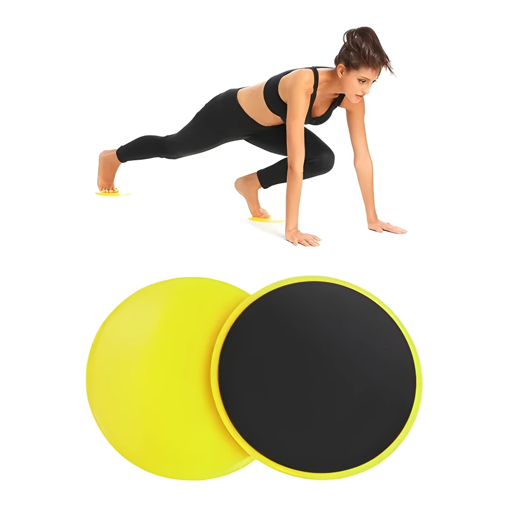 Set x4 Discos Deslizadores Doble Cara Yoga Fitness - Fortalece tu núcleo y piernas sin impacto articular - Imagen 7