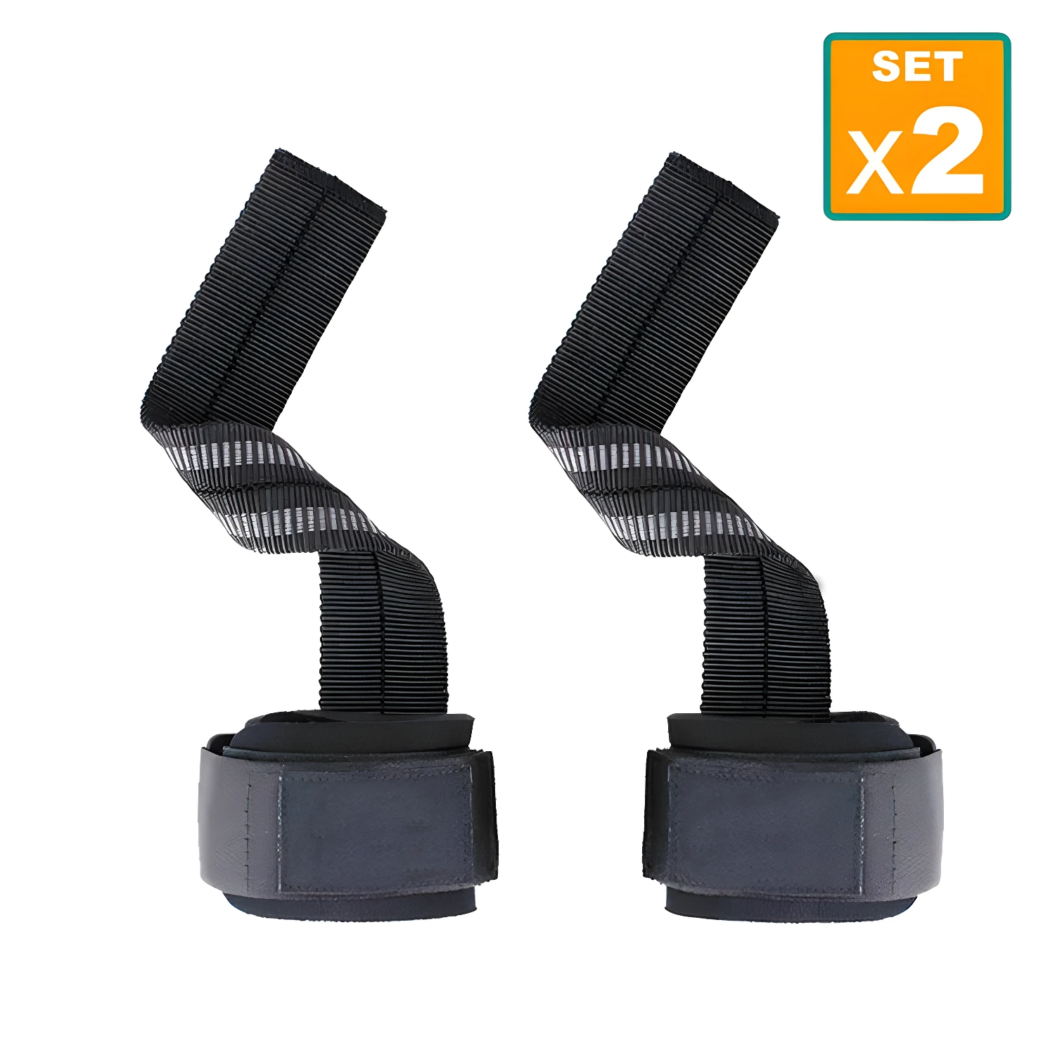 Set x2 Correas Lifting Straps Nylon Alto Rendimiento - Asegura agarre firme y soporta peso muerto